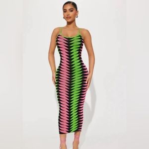 NWOT. FASHION NOVA Spaghetti STRAP sweater dress.